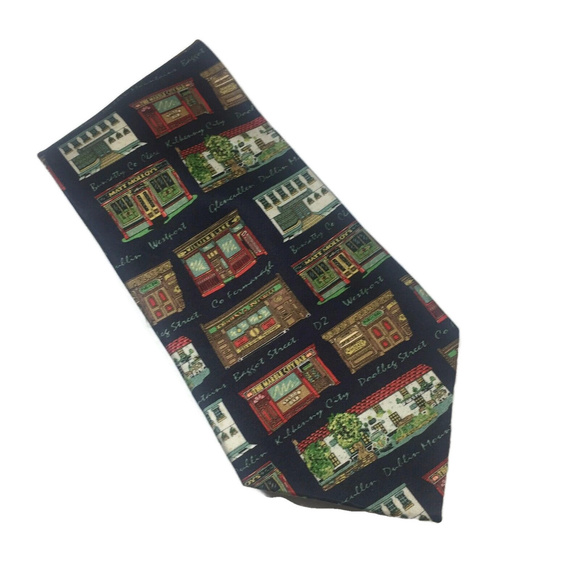 Pubs Of Ireland Mens Silk Tie - Picture 2 of 6